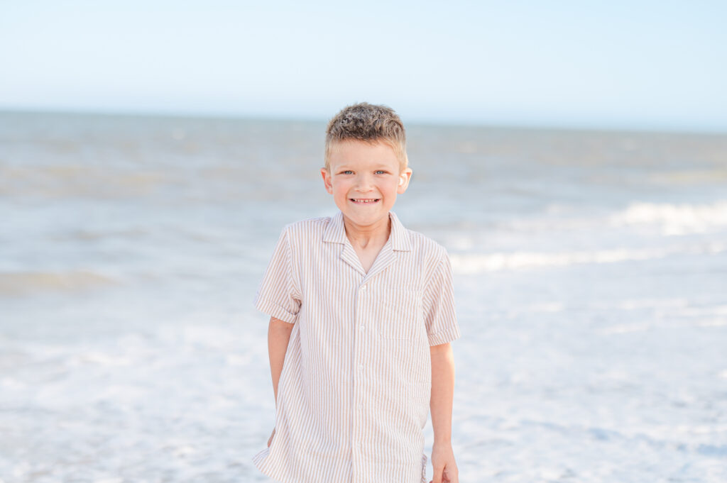 Family Beach Photoshoot during Summer Family Vacation at Ocean City Maryland