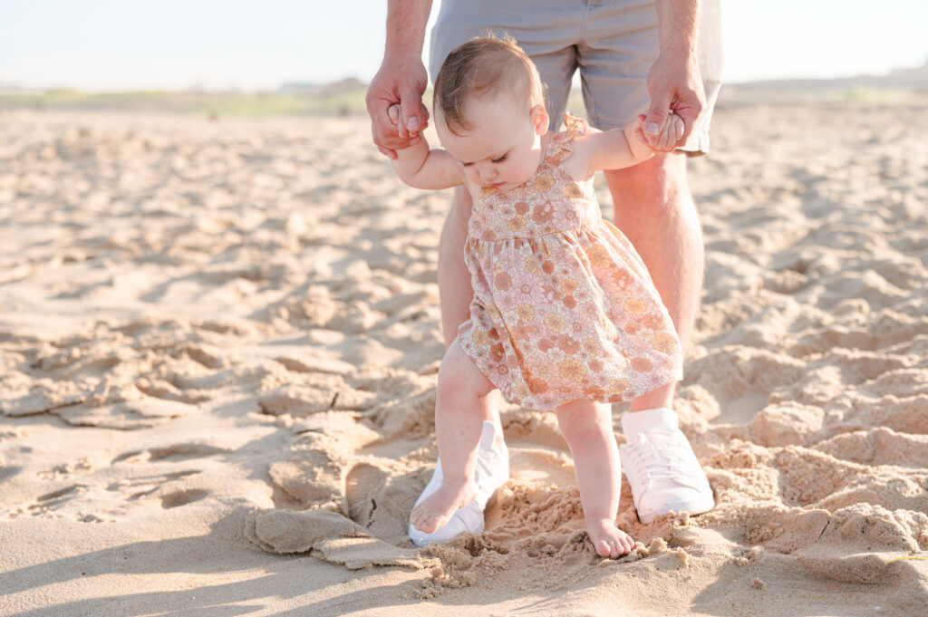 Family Beach Photoshoot during Summer Family Vacation at Ocean City Maryland