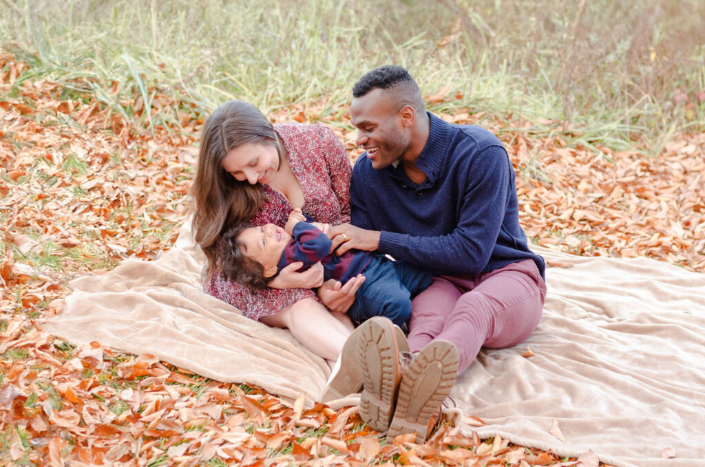 Fall family photos at Bellevue State Park in Wilmington Delaware with Click Joy Photography