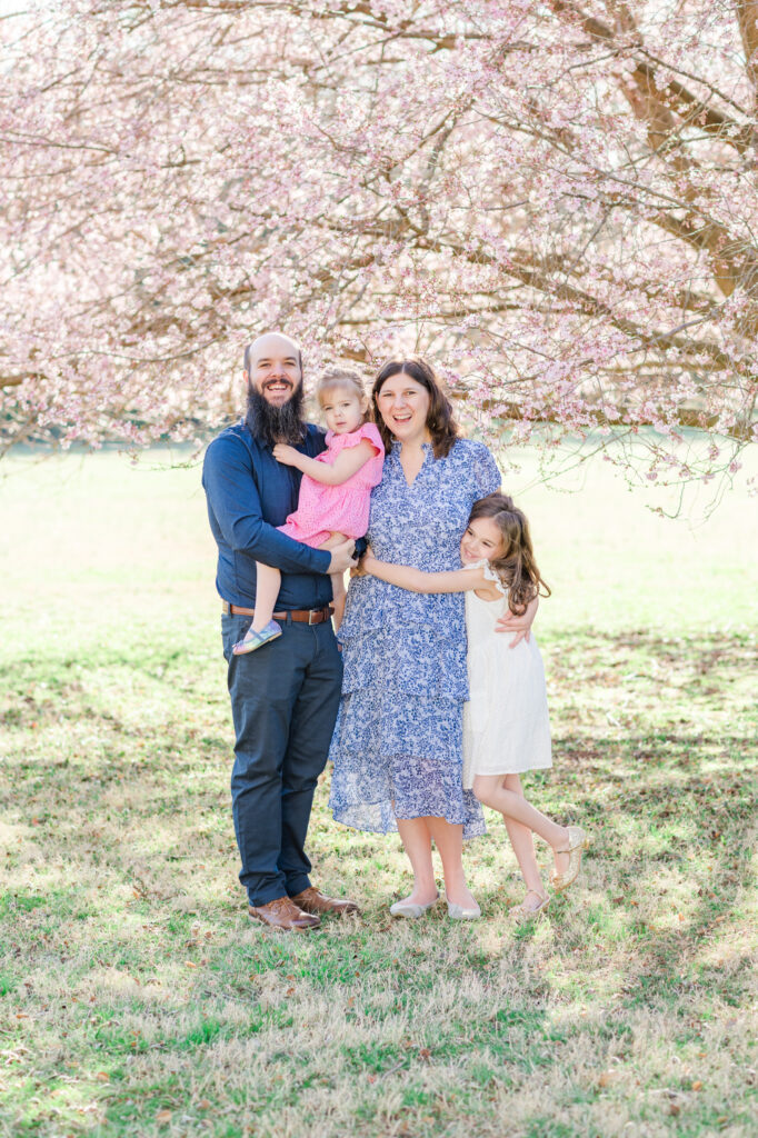 Spring family photos at Bellevue State Park in Wilmington Delaware with Click Joy Photography