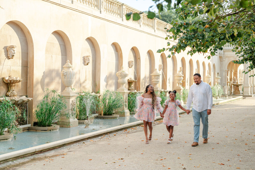 Family photos at Longwood Gardens with Click Joy Photography 