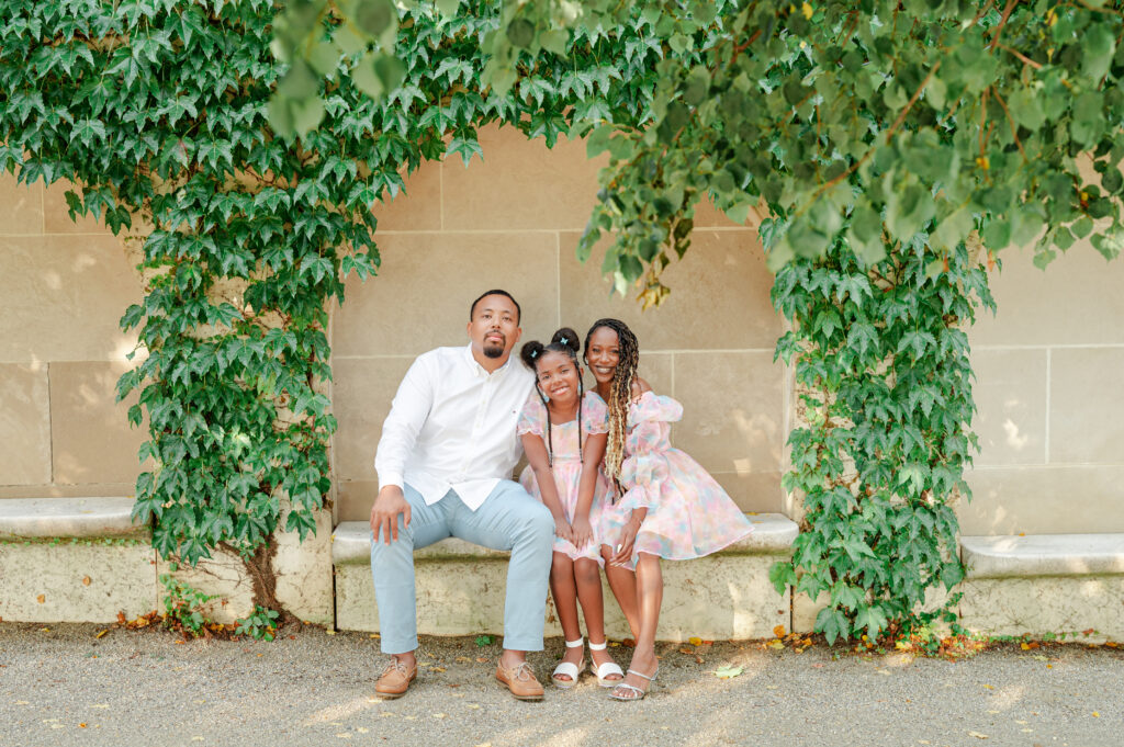 Family photos at Longwood Gardens with Click Joy Photography 