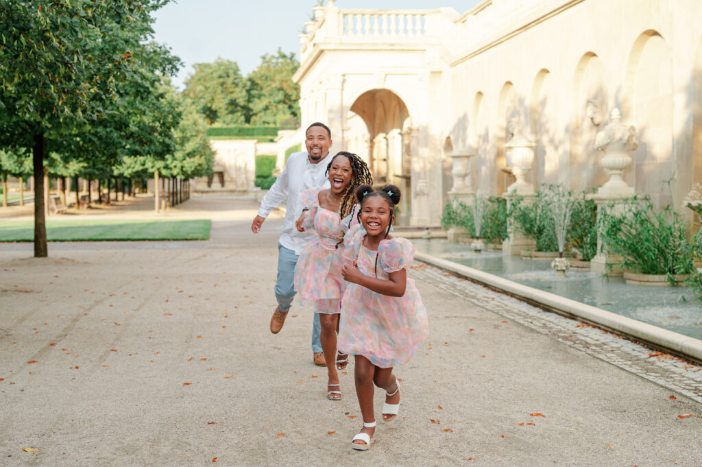 Family photos at Longwood Gardens with Click Joy Photography 