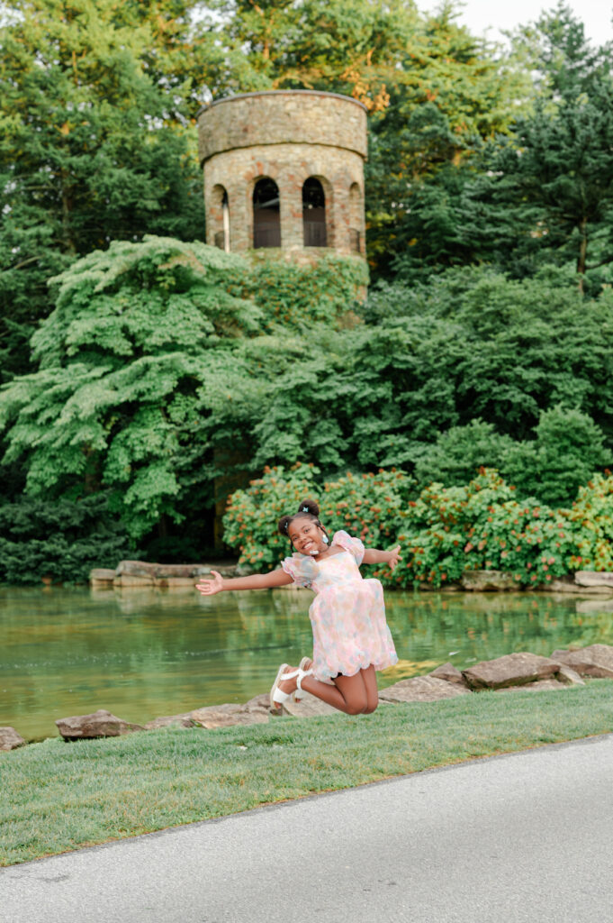 Family photos at Longwood Gardens with Click Joy Photography 