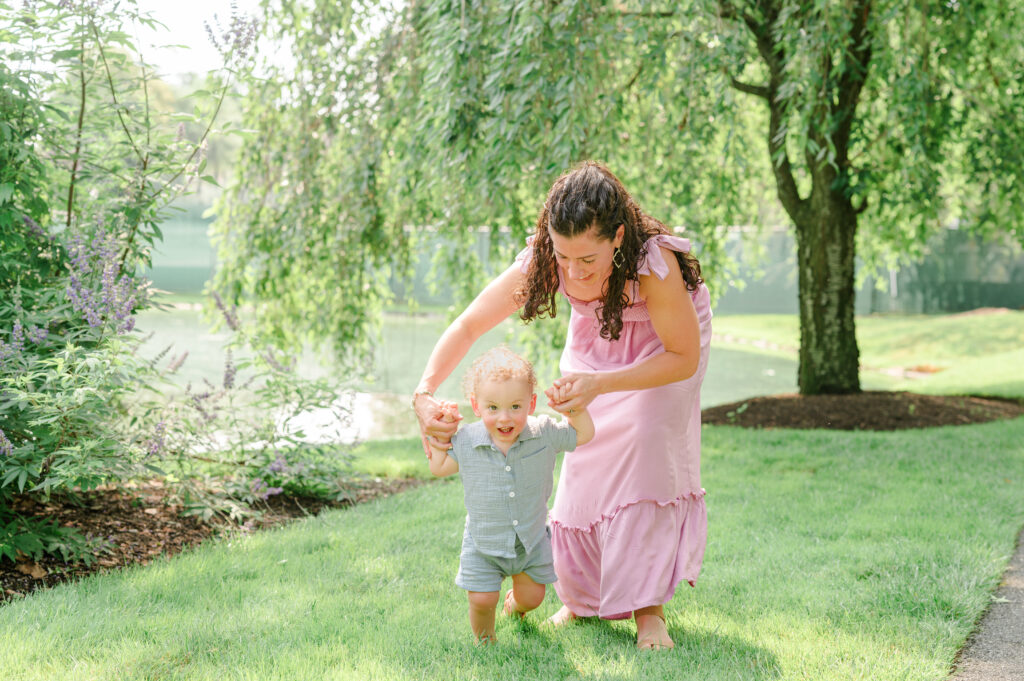 Family photos at the Nemours Estate in Wilmington Delaware