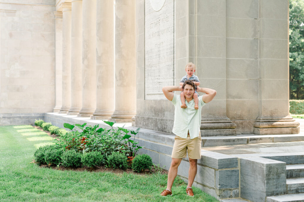 Family photos at the Nemours Estate in Wilmington Delaware