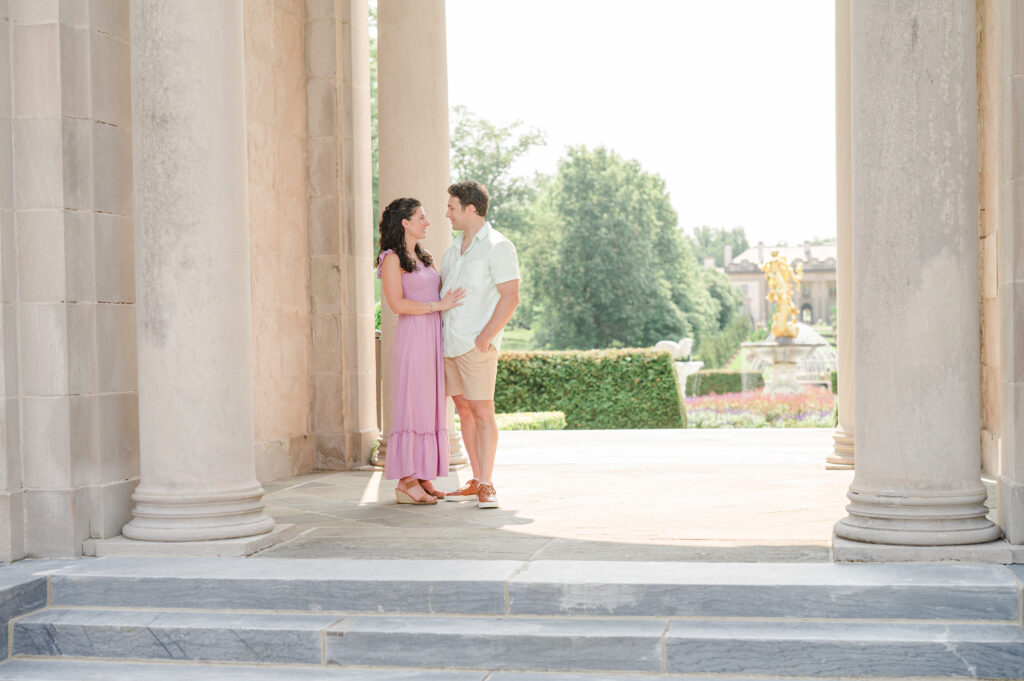 Family photos at the Nemours Estate in Wilmington Delaware