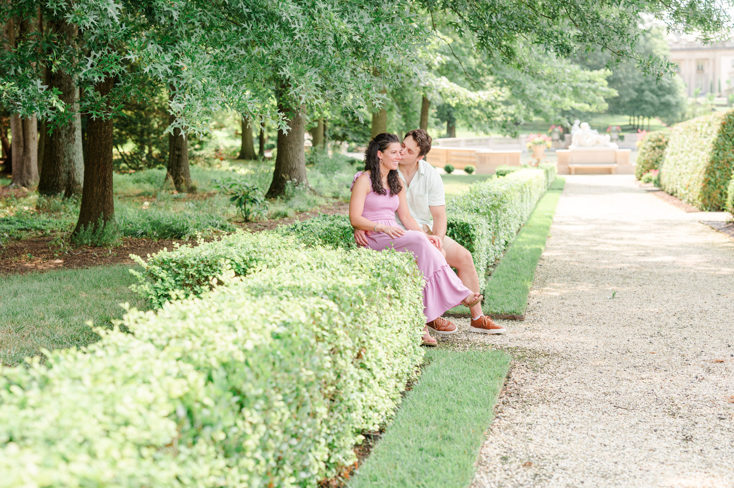 Family photos at the Nemours Estate in Wilmington Delaware