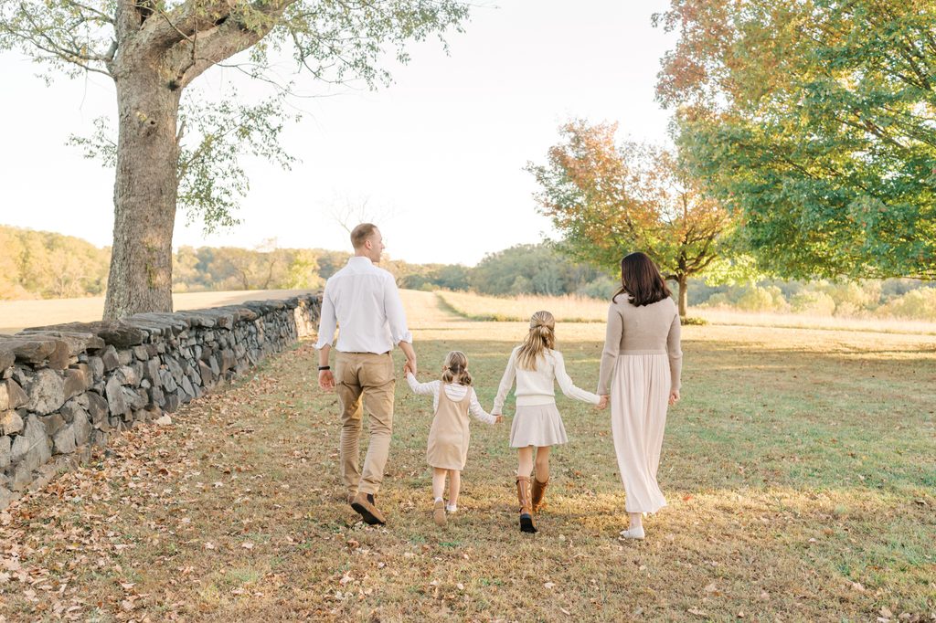 Fall family photo taken by Delaware Family photographer at Brandywine Creek State Park 